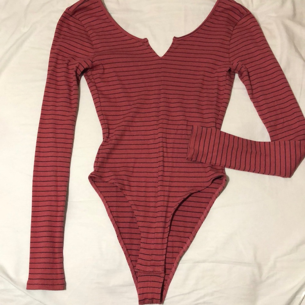 Long sleeve backless bodysuit